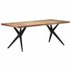 vidaXL Table &agrave; manger 200x90x76 cm Bois de r&eacute;cup&eacute;ration massif