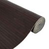 vidaXL Cloison de s&eacute;paration marron fonc&eacute; largeur 800 cm hauteur 165 cm bambou