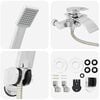 vidaXL Ensemble de Douche Chrome G 1 / 2 pouces