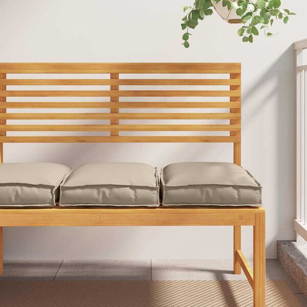 vidaXL Coussin 2 pcs Taupe 40 x 40 x 8 cm Tissu Oxford