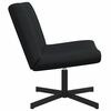 vidaXL Chaise pivotante Noir 63 x 75 x 76 cm tissu