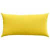 vidaXL Coussins de canapé 2 pcs Jaune clair 80 x 40 cm tissu