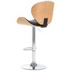 vidaXL Tabouret de bar Noir Similicuir