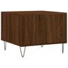 vidaXL Tables basses 2 pcs chêne marron 50x50x40 cm bois d'ingénierie