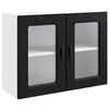 vidaXL Panneau de lave-vaisselle Kalmar Ch&ecirc;ne noir 80 x 31 x 60 cm