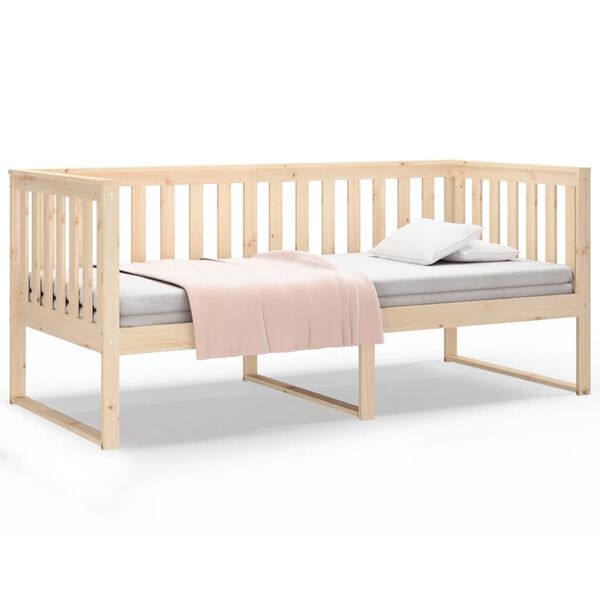 vidaXL Lit de jour sans matelas 100x200 cm bois de pin massif