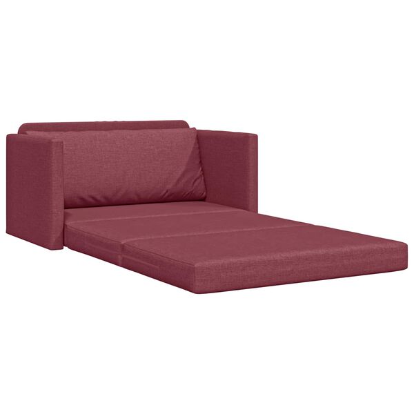 vidaXL Canap&eacute;-Lit 110cm Bordeaux tissu