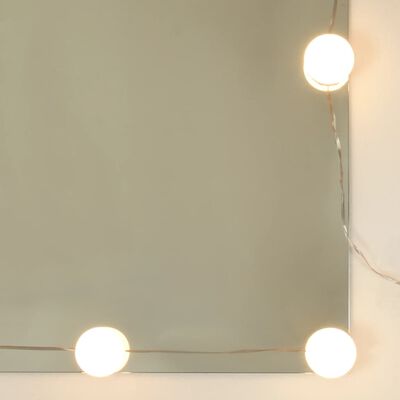 vidaXL Armoire à miroir avec LED Sonoma gris 60x31,5x62 cm
