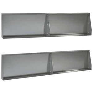 vidaXL Mur de sout&egrave;nement 4 pc 100 x 12 x 30 cm Acier galvanis&eacute;