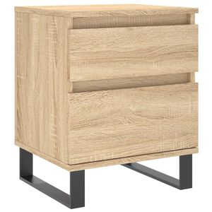 vidaXL Table de chevet ch&ecirc;ne sonoma 40x35x50 cm bois d&rsquo;ing&eacute;nierie