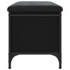 vidaXL Banc de rangement noir 62x42x45 cm bois d'ing&eacute;nierie
