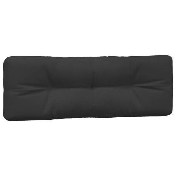 vidaXL Coussins de palette lot de 3 noir tissu