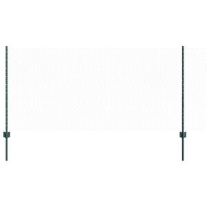 vidaXL Cl&ocirc;ture hexagonale avec poteau 10 x 1 m Acier recouvert de PVC