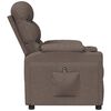 vidaXL Fauteuil inclinable &eacute;lectrique Taupe Tissu