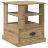vidaXL Cabinet de chevet Ch&ecirc;ne artisanal 50 x 50 x 60 cm