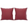 vidaXL Canap&eacute; 2 places avec oreillers bordeaux 120 cm similicuir