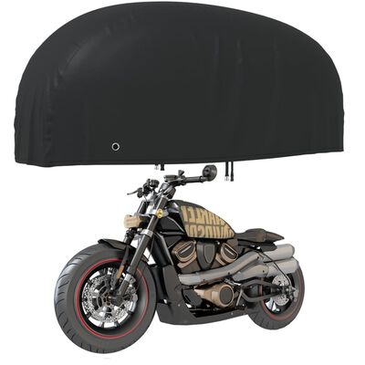 vidaXL Housse de motocyclette noir 230x95x125 cm oxford 210D