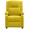 vidaXL Fauteuil inclinable jaune velours