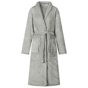 vidaXL Robe de bain sans capuche Gris xxl Flanelle