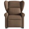 vidaXL Fauteuil inclinable Marron Tissu