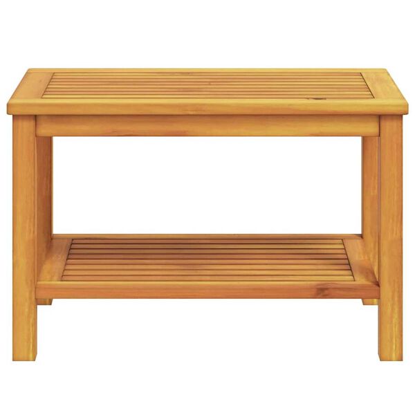 vidaXL Table d'appoint Marron 70 x 40 x 45 cm Bois d'Acacia Massif