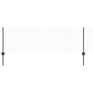 vidaXL Cl&ocirc;ture hexagonale avec poteau 50 x 0,6 m Vert Maille