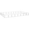 vidaXL Chenil Argent&eacute; 40 m&sup2; Acier