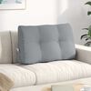 vidaXL Coussin de Dos Gris clair 80 x 24 x 50 cm tissu