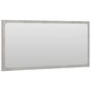 vidaXL Miroir de salle de bain Gris b&eacute;ton 80x1,5x37 cm Agglom&eacute;r&eacute;