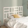 vidaXL T&ecirc;te de lit Blanc 141x4x104 cm Bois massif de pin
