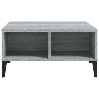 vidaXL Table basse sonoma gris 60x60x30 cm bois d'ingénierie