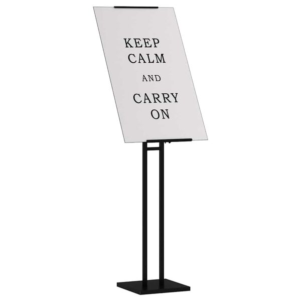 vidaXL Pr&eacute;sentoirs de salon 2 pcs Noir 26,5 x 26,5 x 150 cm Acier