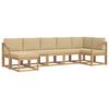 vidaXL Ensemble de canap&eacute;s d'ext&eacute;rieur 7 pc 7 place Blanc et Beige