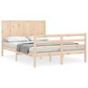 vidaXL Cadre de lit sans matelas 140x190 cm bois massif