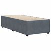 vidaXL Cadre de lit sans matelas gris fonc&eacute; 100x200 cm velours