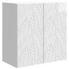 vidaXL Armoire Murale Blanc brillant 59 x 31 x 60 cm Bois d'ing&eacute;nierie