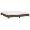 vidaXL Cadre de lit sans matelas marron fonc&eacute; 160x200 cm tissu