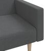 vidaXL Canap&eacute;-lit &agrave; 2 places gris clair tissu
