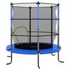 vidaXL Trampoline avec filet de s&eacute;curit&eacute; Rond 140x160 cm Bleu