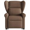 vidaXL Fauteuil de massage inclinable Marron Tissu