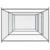 vidaXL Cage pour chien avec portes gris 6x2x1,5 m acier galvanis&eacute;