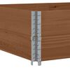 vidaXL Colliers de palette 2 pcs marron 150x100 cm bois de pin solide