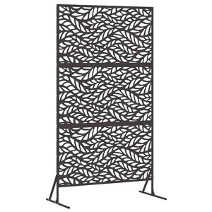 vidaXL &Eacute;cran de confidentialit&eacute; 100 x 50 x 180 cm Acier Noir