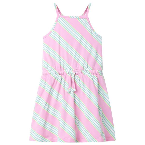 Robe pour enfants avec cordon de serrage sans manches rose 140