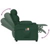 vidaXL Fauteuil &eacute;lectrique de massage Vert fonc&eacute; Tissu