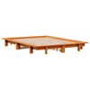 vidaXL Cadre de lit sans matelas cire marron 120x200cm bois pin massif