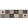 vidaXL Tapis de Cuisine &eacute;toiles grises 150 x 45 cm 100% Polyamide