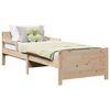 vidaXL Cadre de lit Marron 80 x 200 cm Bois d'ing&eacute;nierie
