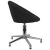 vidaXL Chaises pivotantes &agrave; manger lot de 4 noir tissu