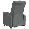 vidaXL Fauteuil de massage Gris foncé Tissu